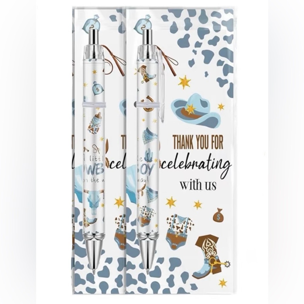 Little Cowboy Baby Shower Ballpoint Pen Party Favor